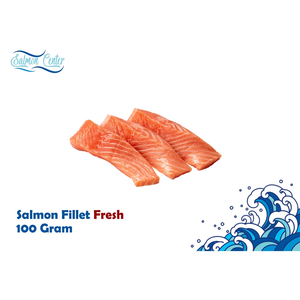 Jual Salmon Fresh Sashimi Grade 100 Gram Indonesia