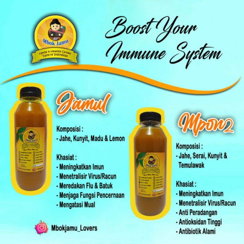 Jual Immune Booster/Jamu Mpon Mpon/Jahe Madu Lemon Shopee Indonesia