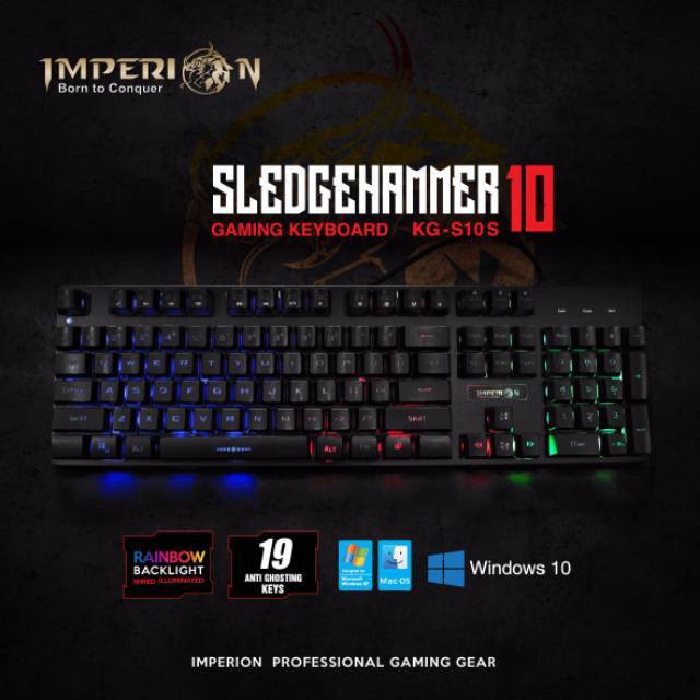 Jual Keyboard Gaming Imperion Sledgehammer 10 Mechanical Gaming