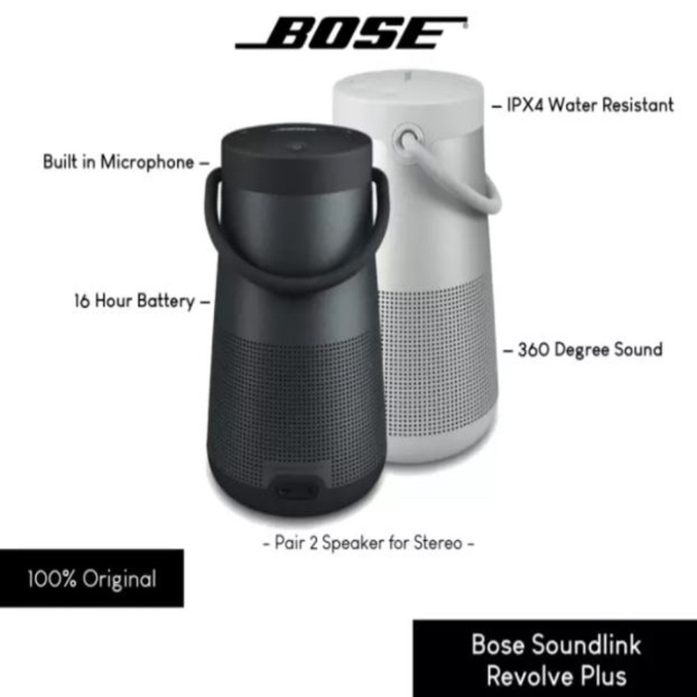 Jual Promo Harga Murah Bose Soundlink Revolve Plus + 2 (Series Ii) Portable Bluetooth Speaker | Shopee Indonesia