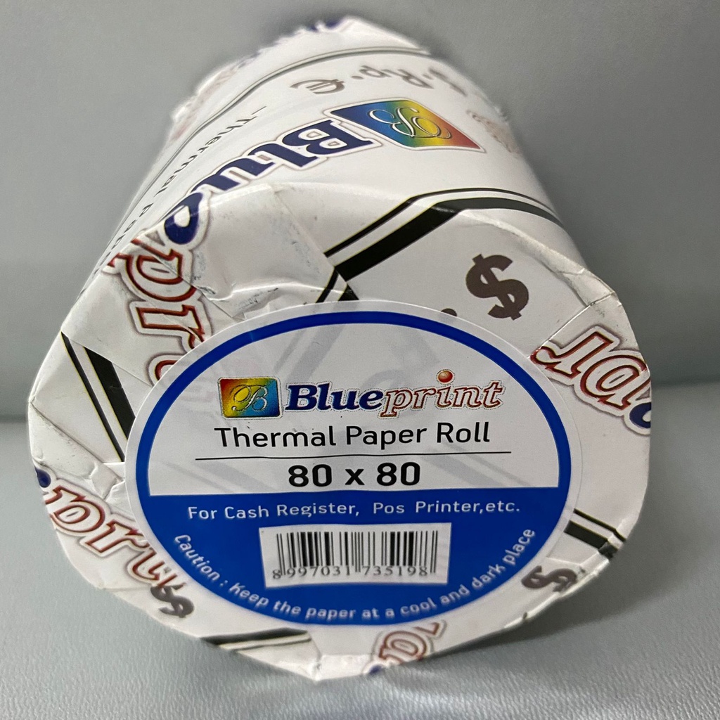 Jual Kertas Thermal 80x80 Blueprint Thermal Paper Roll 80 x 80 mm Shopee Indonesia