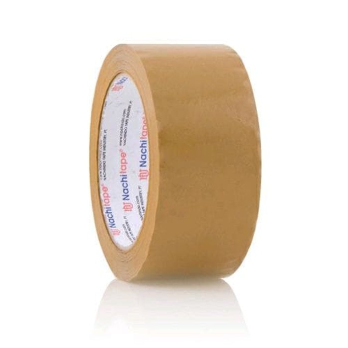 Jual Lakban Isolasi Nachi Opp Tape 100 Yard X 48Mm Coklat - Besar ( 2" X 100 Yard ) | Shopee Indonesia