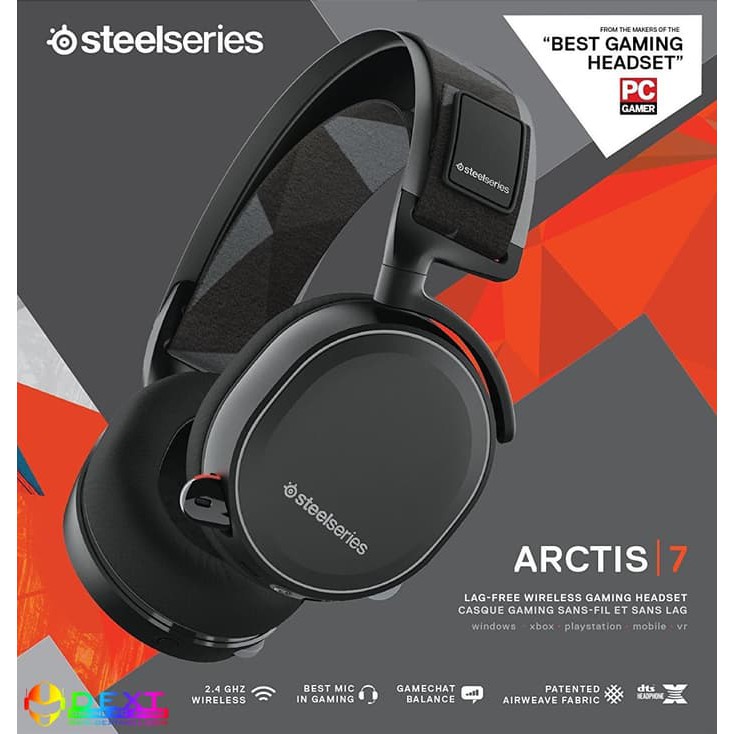 Jual Steelseries Arctis 7 With 7.1 Dts Headphone:x Black Wireless | Shopee Indonesia