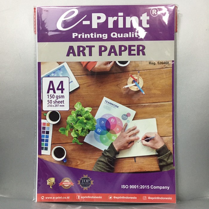 Jual Art Paper ePrint 150 gsm A4 50 sheet Kertas Art Paper 50 lembar Indonesia