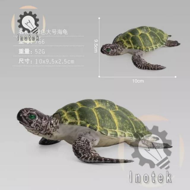 Static Figure Penyu Laut Tempurung Hijau Kaki Abu-abu - Mainan Penyu -  Miniature Penyu | Shopee Indonesia