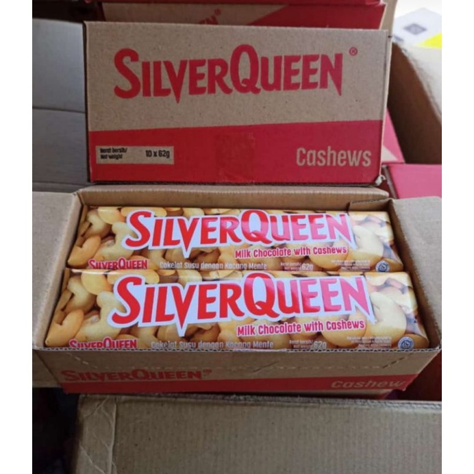 Jual Coklat Silverqueen Mede 62Gr / Silverqueen Cashews | Shopee Indonesia