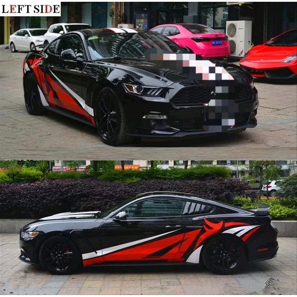 Jual Stiker Sticker Mobil Balap Stiker Body Mobil Dua Warna Stiker All Mobil | Shopee Indonesia