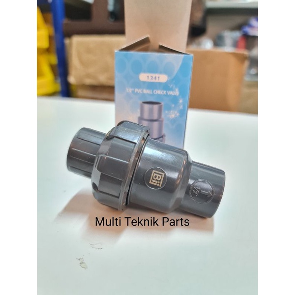 Jual Ball Check Valve PVC 1" inch DN25 / Ball Check Union Single