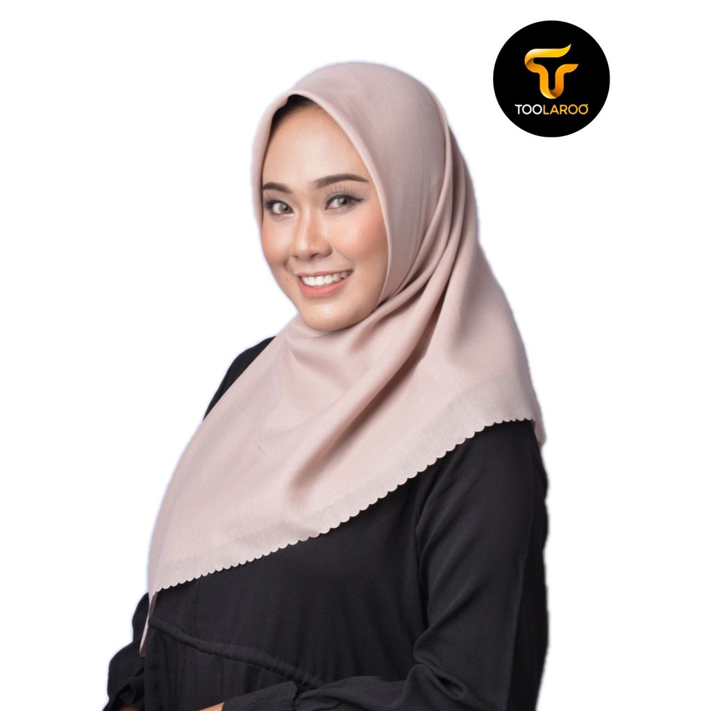 TERBAIK ! HIJAB VOAL WATERPROOF SEGIEMPAT LASERCUT KERUDUNG ANTI AIR