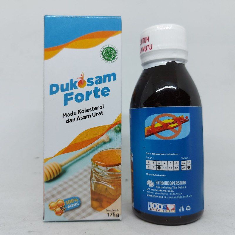 DUKOSAM FORTE ampu meredakan kolesterol & assm urat herbal alami 100