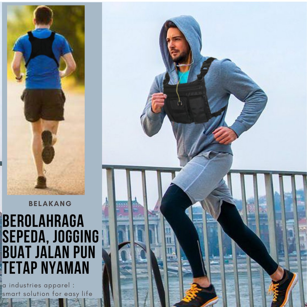 Tas olahraga untuk wanita dan pria cocok untuk bersepeda, lari atau jogging