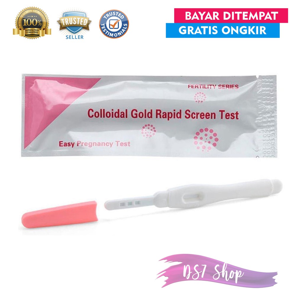 HCG Easy Pregnancy Test Stick Pink / Colloidal Gold / Tes Hamil Kehamilan Testpack Pen Shopee