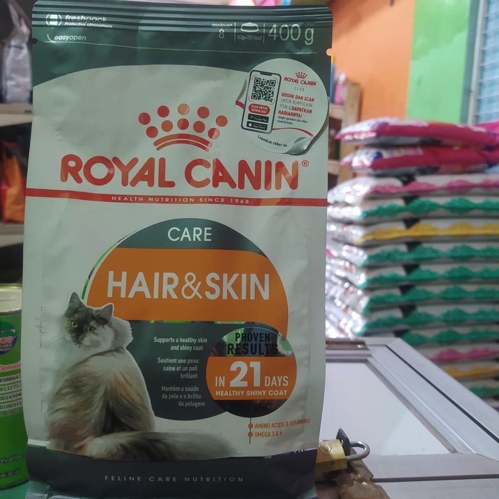 Jual ROYAL CANIN HAIR&SKIN CARE 400 G Shopee Indonesia