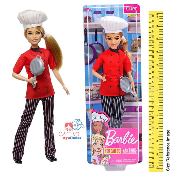 Jual Barbie Career You Can be Anything Chef Doll Shopee Indonesia