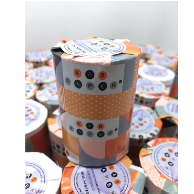 Kertas kasir Thermal / termal Paper Roll 58 x 40 / 58x40 merk Kaspaper Shopee Indonesia