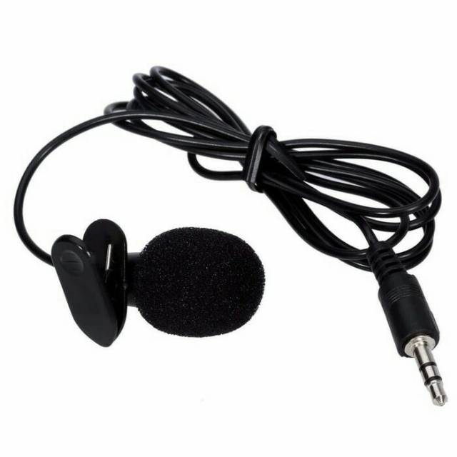 Jual Clip on Mic Microphone 3.5 mm with clip Shopee Indonesia