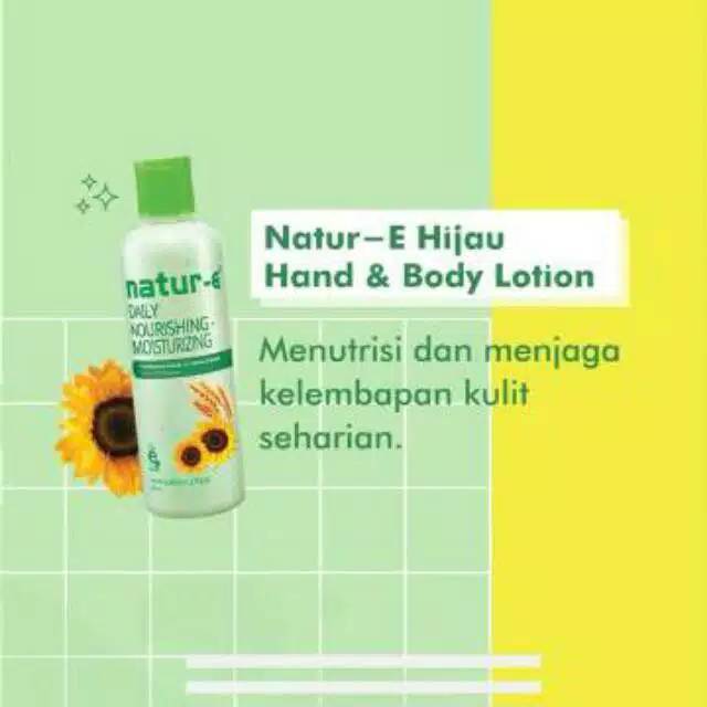 Handbody nature hijau daily nourishing moisturizing Shopee Indonesia