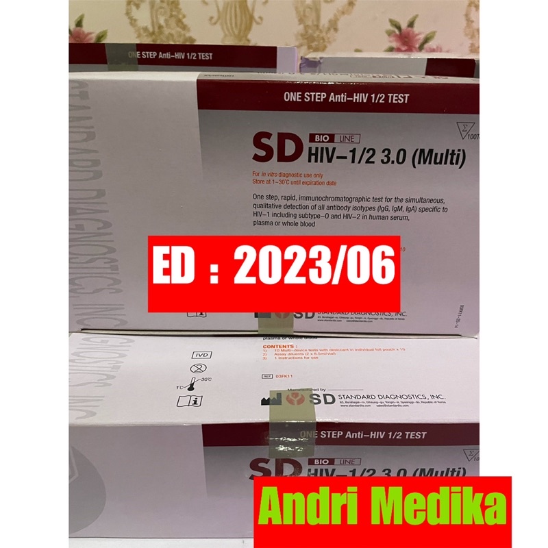 Jual Tes HIV SD Bioline Harga Murah isi 100 Pcs Shopee Indonesia
