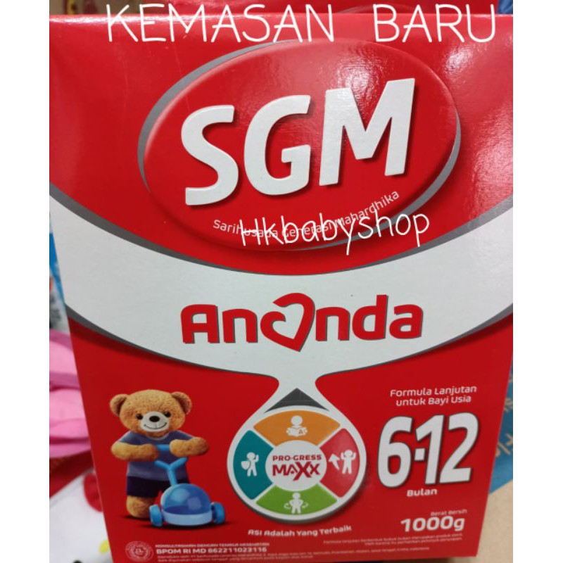 SGM ANANDA 6 12 bulan ,1000 GRAM. Packing Free Bubble