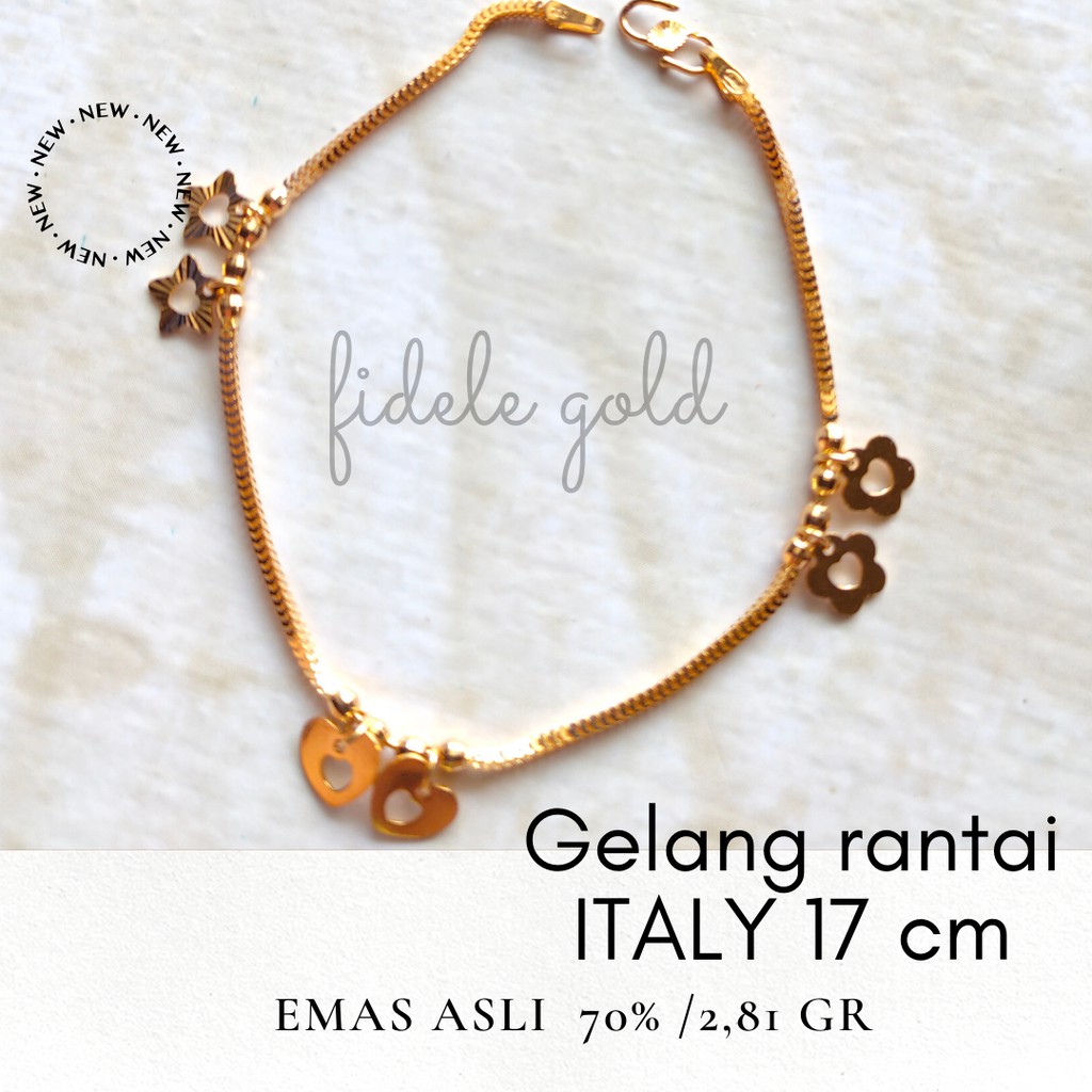 Promo Kalung Italy Kotak Dan Liontin Bola Permata Canrik Ukuran 45 Cm Emas 24k Lazada Indonesia kalung emas italy santa terbaru