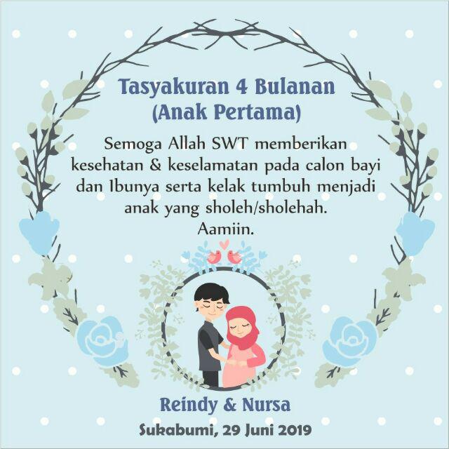 35+ Ide Contoh Stiker Syukuran Hamil 4 Bulan Sticker Fans