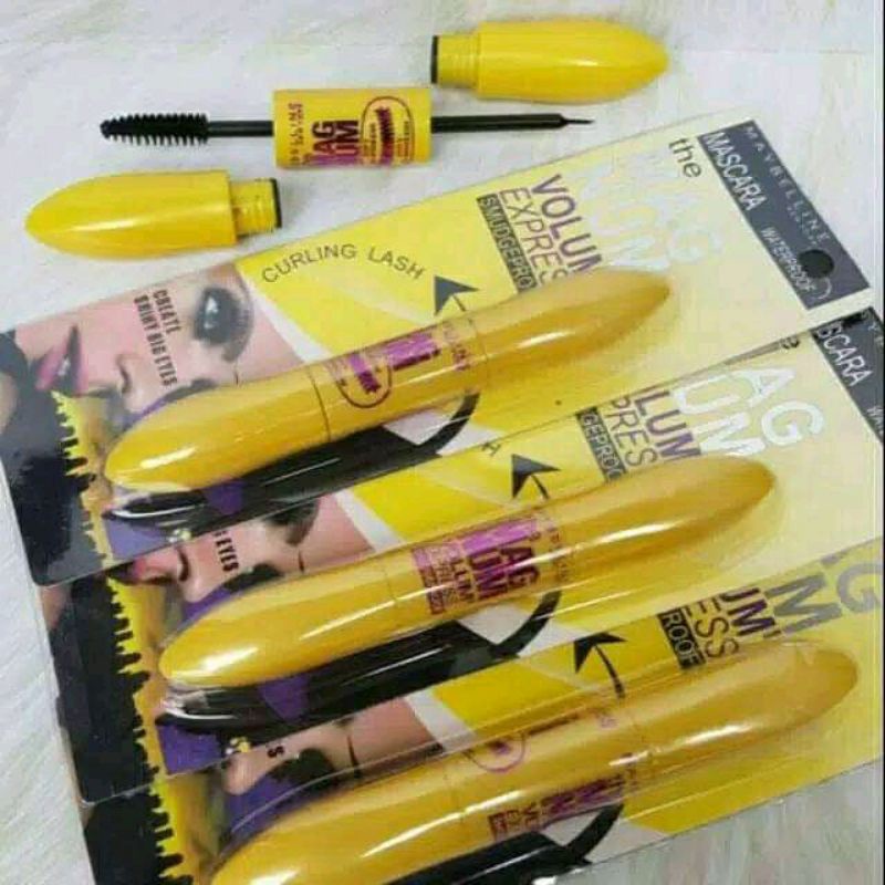 Jual MASKARA / MASCARA + EYELINER MAYBELLINE 2IN1 Shopee Indonesia