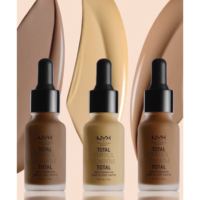 Jual Nyx Total Control Drop Foundation No Box | Shopee Indonesia