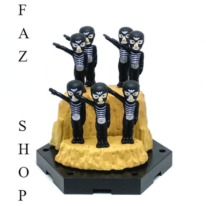 Jual Mainan Figure Kamen Rider 7 Shocker Diorama Mini Action Figure