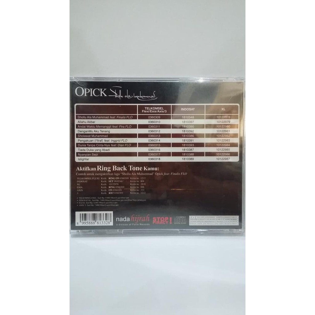 CD ORIGINAL OPICK - SHOLLU ALA MUHAMMAD | Shopee Indonesia