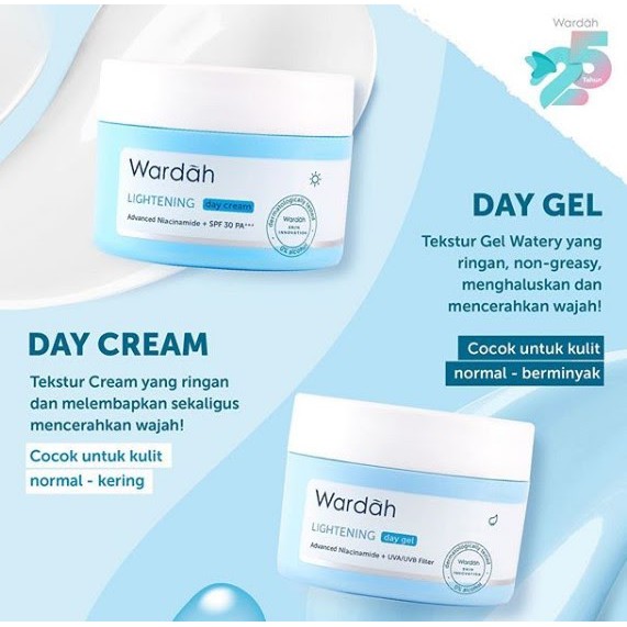 Wardah Lightening Advanced Niacinamide Day Cream SPF30 Day Gel Krim