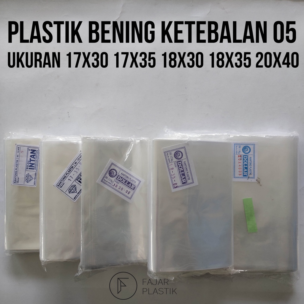 Jual Plastik Bening/Plastik Pp/Plastik Keripik/Plastik Kerupuk/Plastik