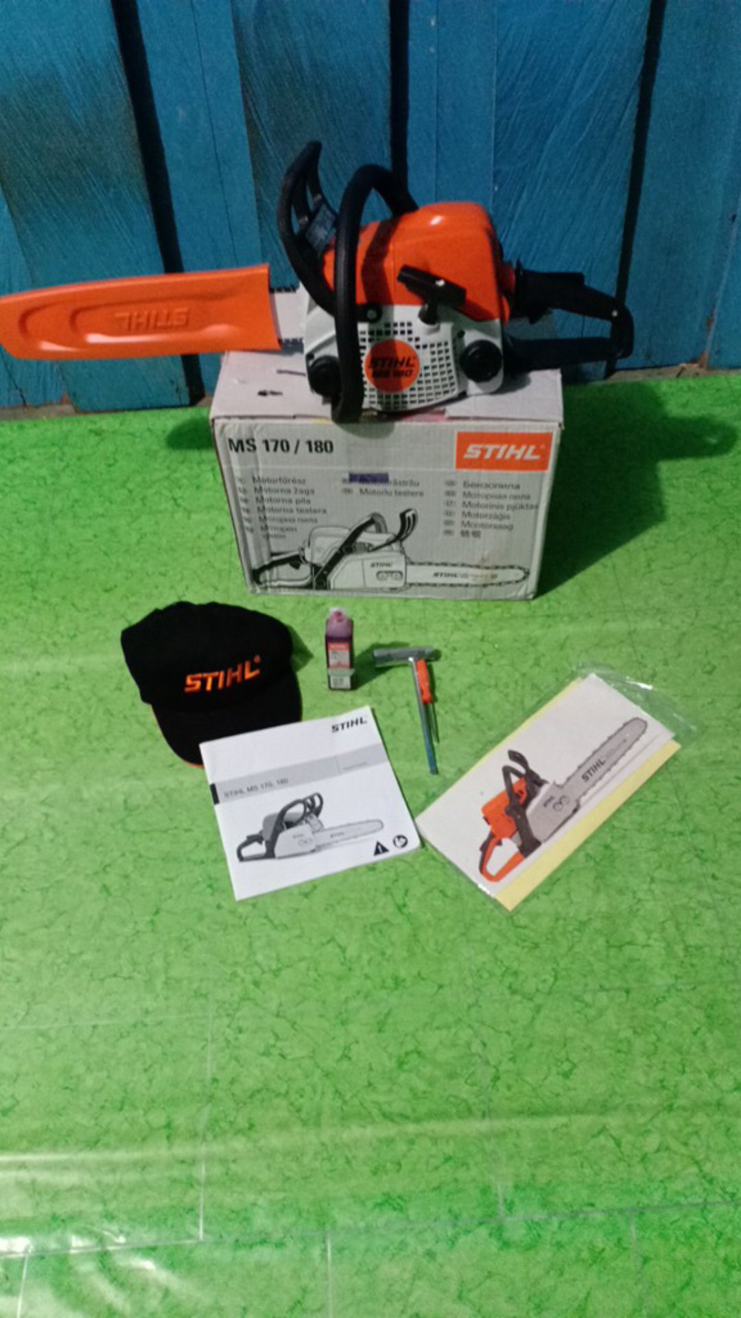 Chainsaw STIHL MS 170 / 180 komplit bar 16 inch dan rantai Shopee Indonesia
