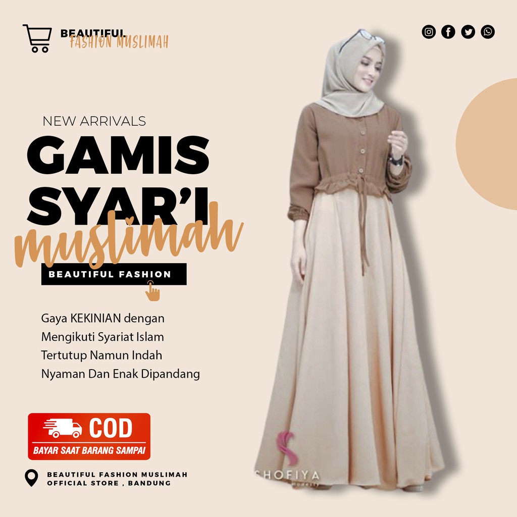 Fashion Ootd Gamis Remaja Kekinian Ootd Hijab Gamis