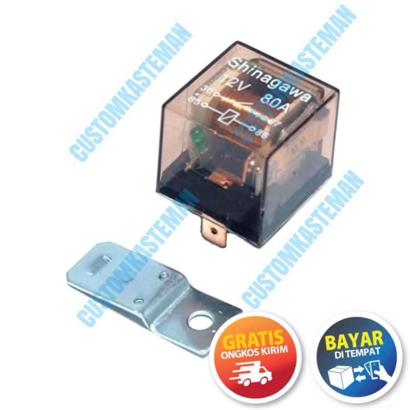 Jual Relay Lampu 80 A Relay Klakson 80A Relay 4 Kaki 80 Ampere