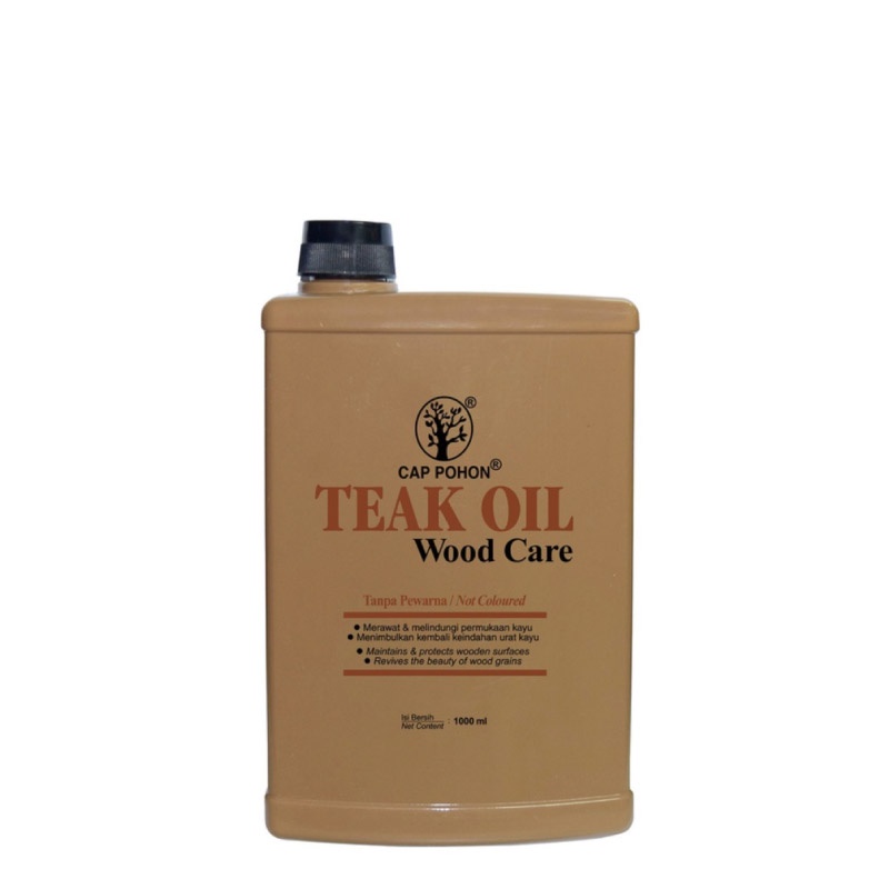 Jual Cap Pohon Teak Oil Wood Care Botol 2 x 1000 mL Shopee Indonesia