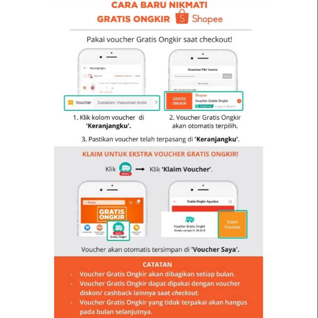 Cara Menggunakan Voucher Shopee Gratis Ongkir