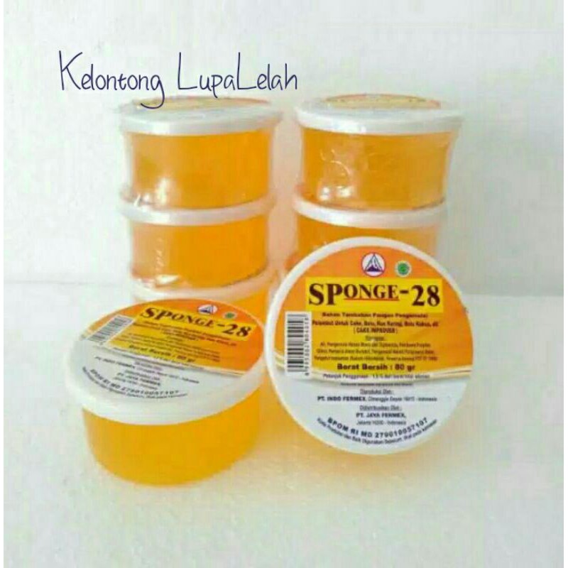 Sponge28//cake improver pelembut cake, bolu,kue kering Shopee Indonesia