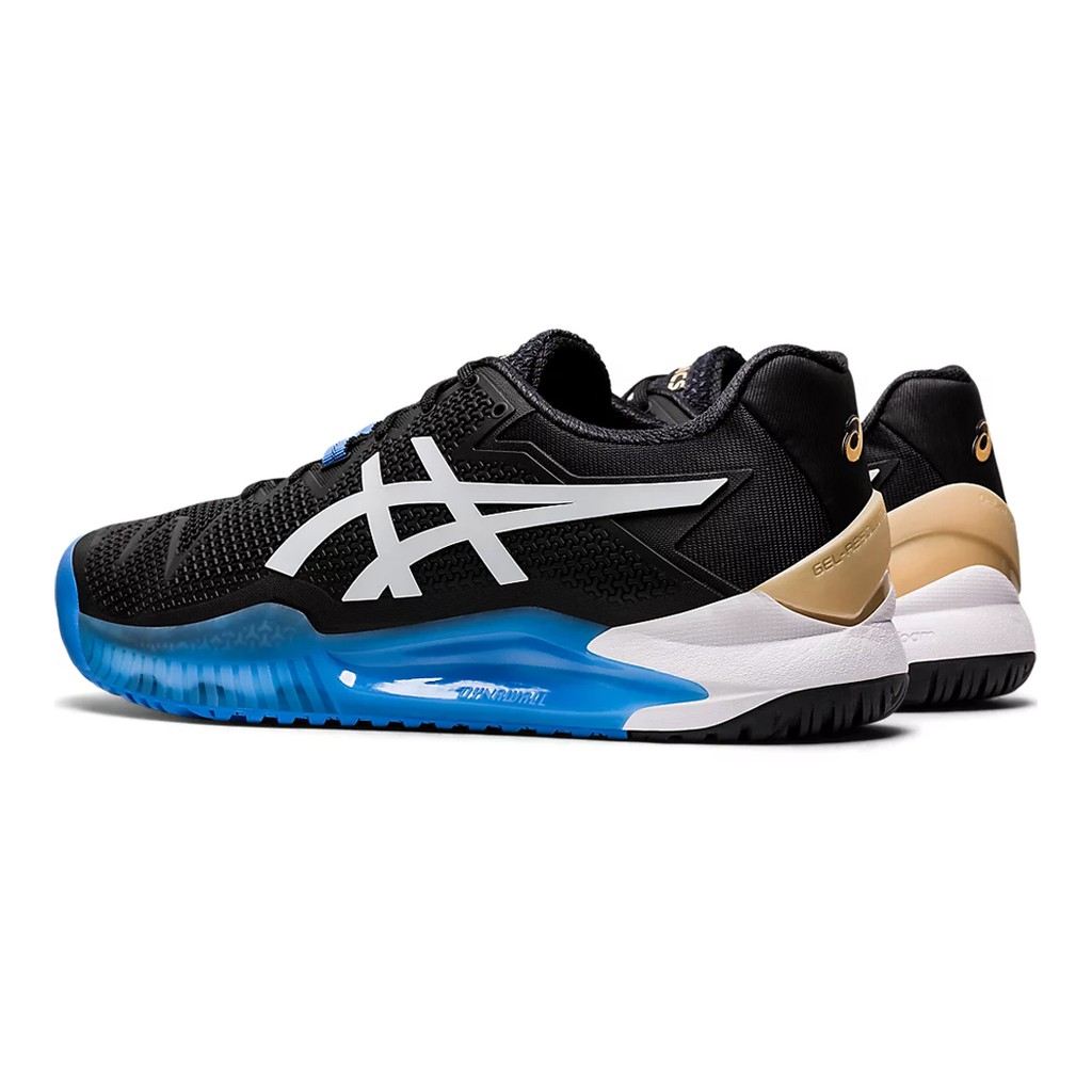 Jual Asics Gel Resolution 8 Tennis Shoes / Sepatu Tenis Black Blue Original | Shopee Indonesia