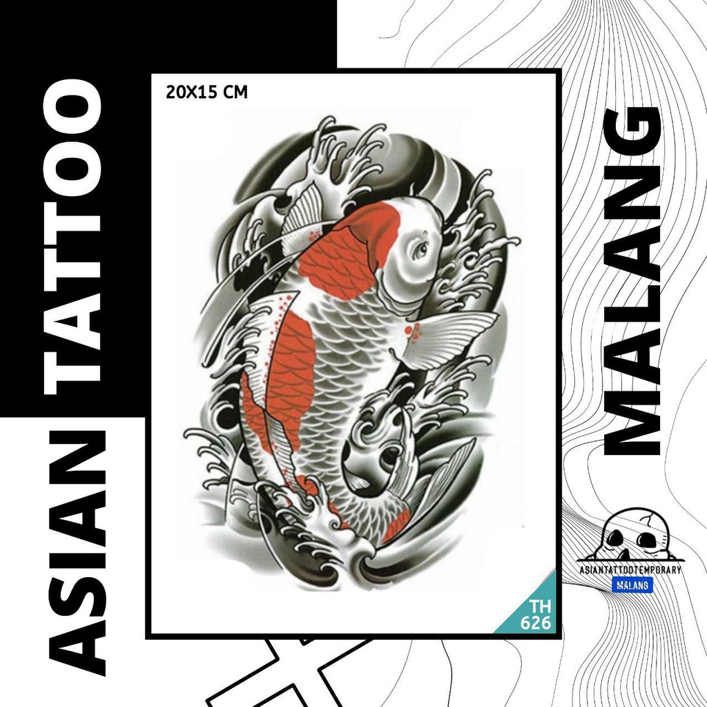 Jual TATTOO "IKAN/YAKUZA/KOI" Tatto temporer/ tattoo temporary/ Tato