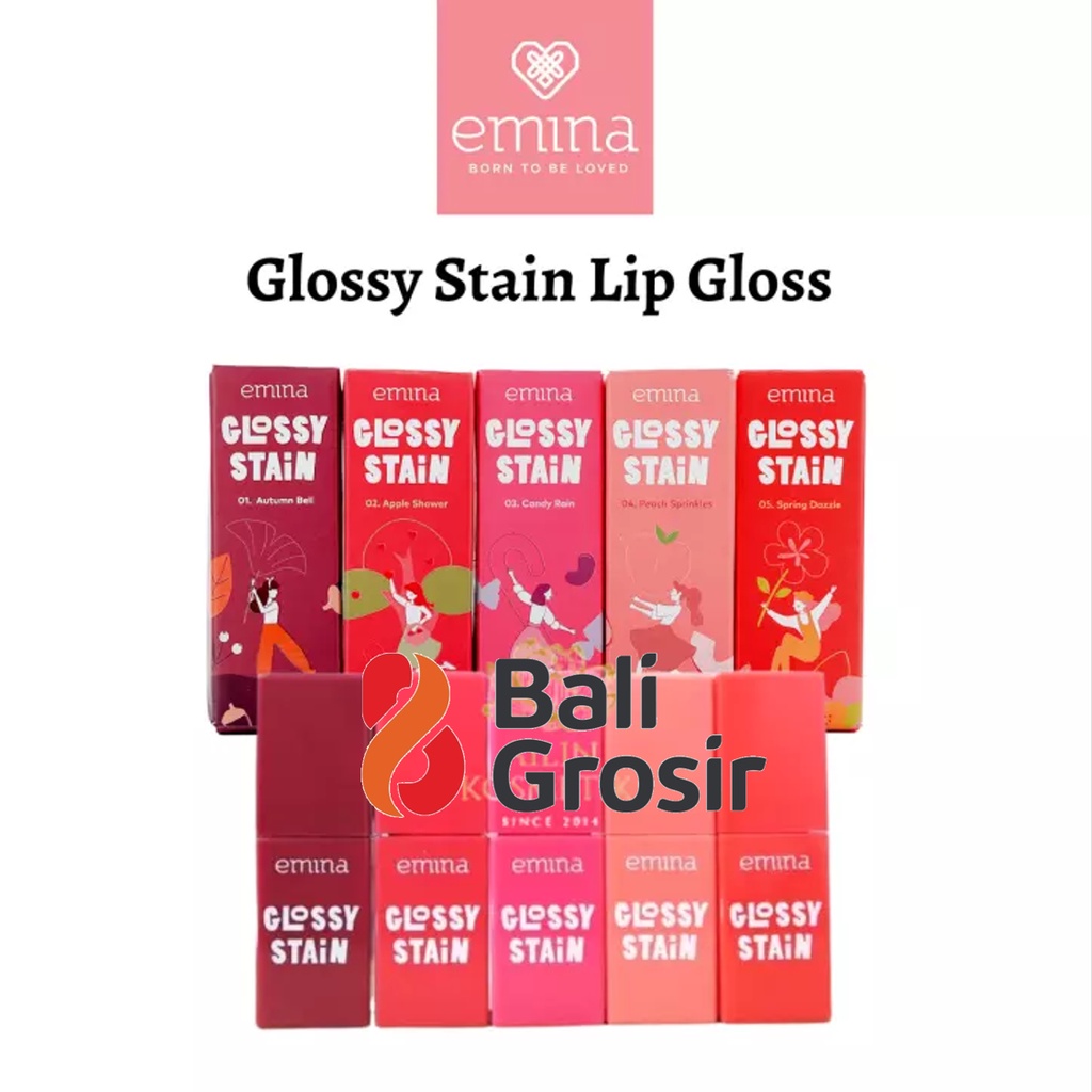 Jual Emina Glossy Stain Lip Tint 3gr Swatches Lengkap Waterproof Shopee Indonesia