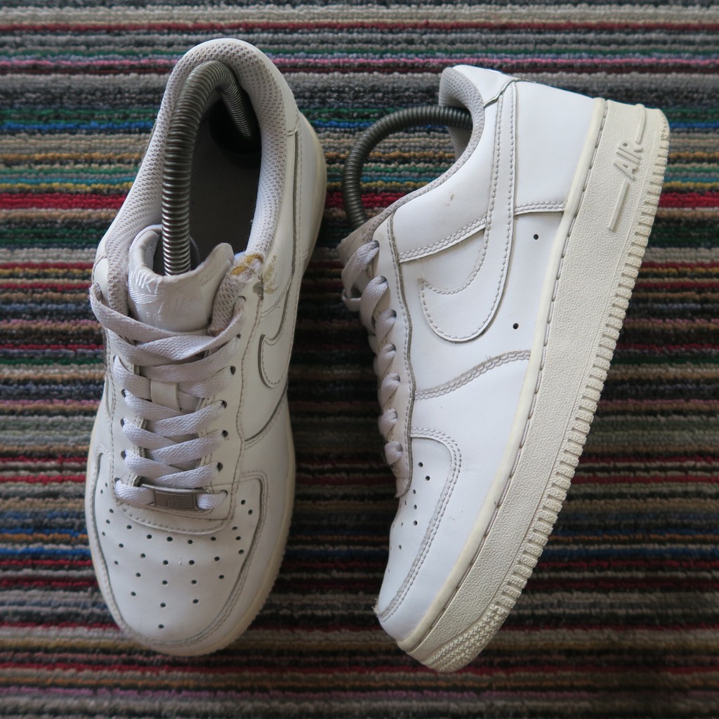 Jual Nike, Air Force 1 In White Leather | Shopee Indonesia