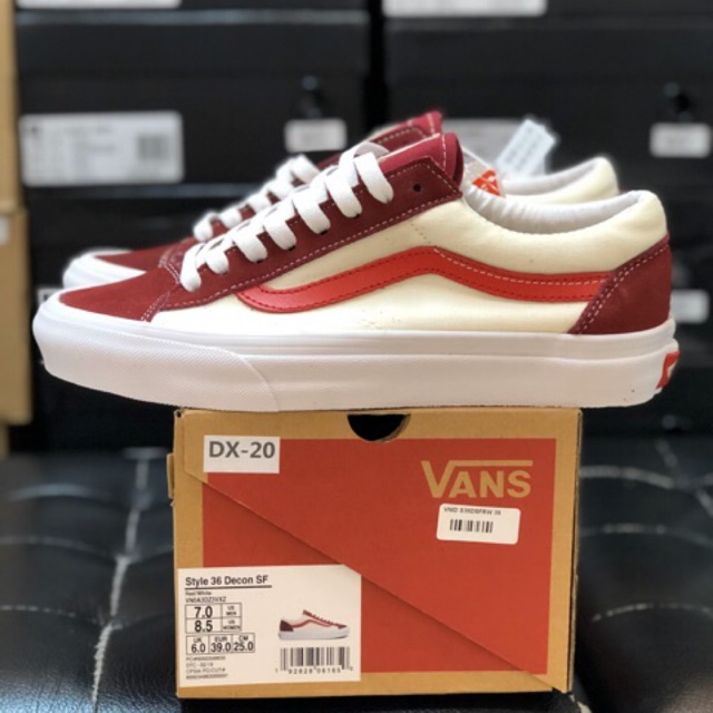 Vans Old Skool STYLE 36 Retro Sport Biking Red Original Made In vietnam