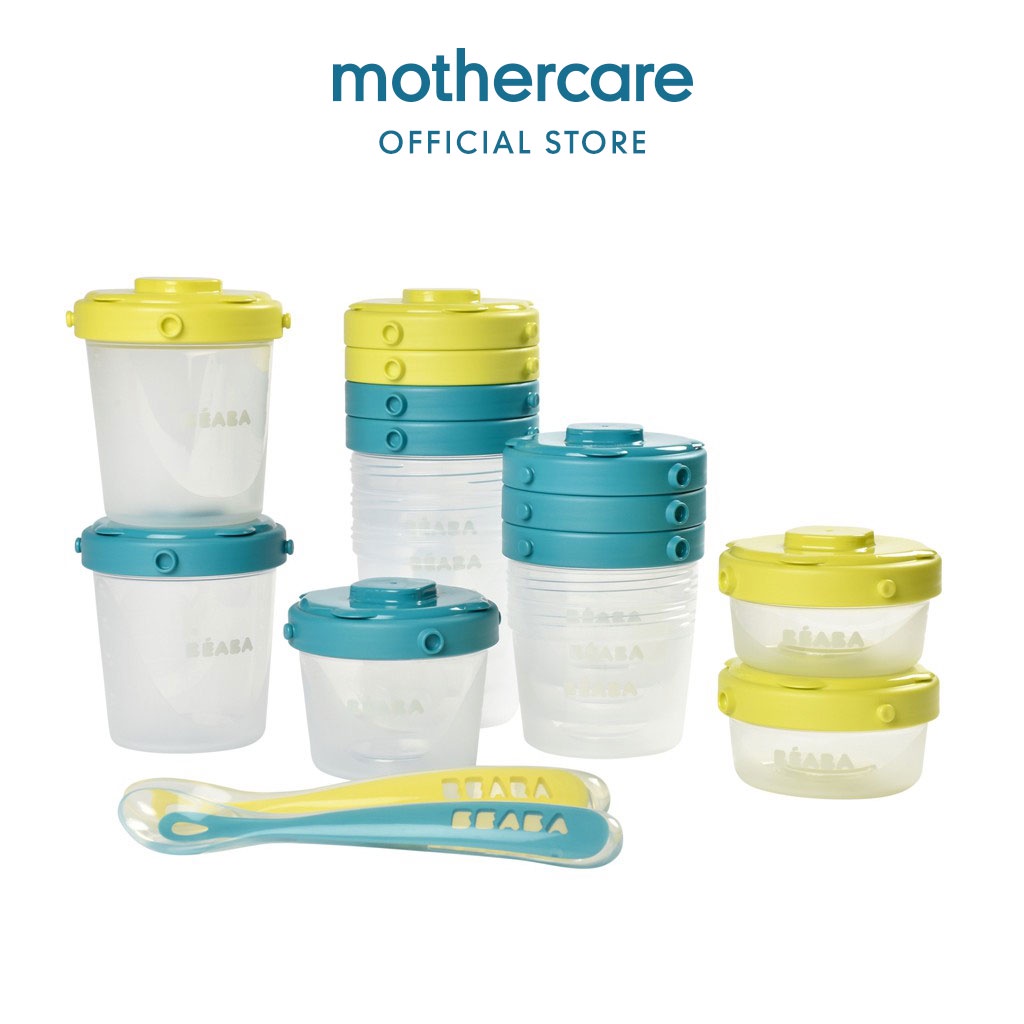 Jual Beaba Baby 1St Meal Set Portion + Spoons - Alat Makan Bayi Indonesia|Shopee Indonesia