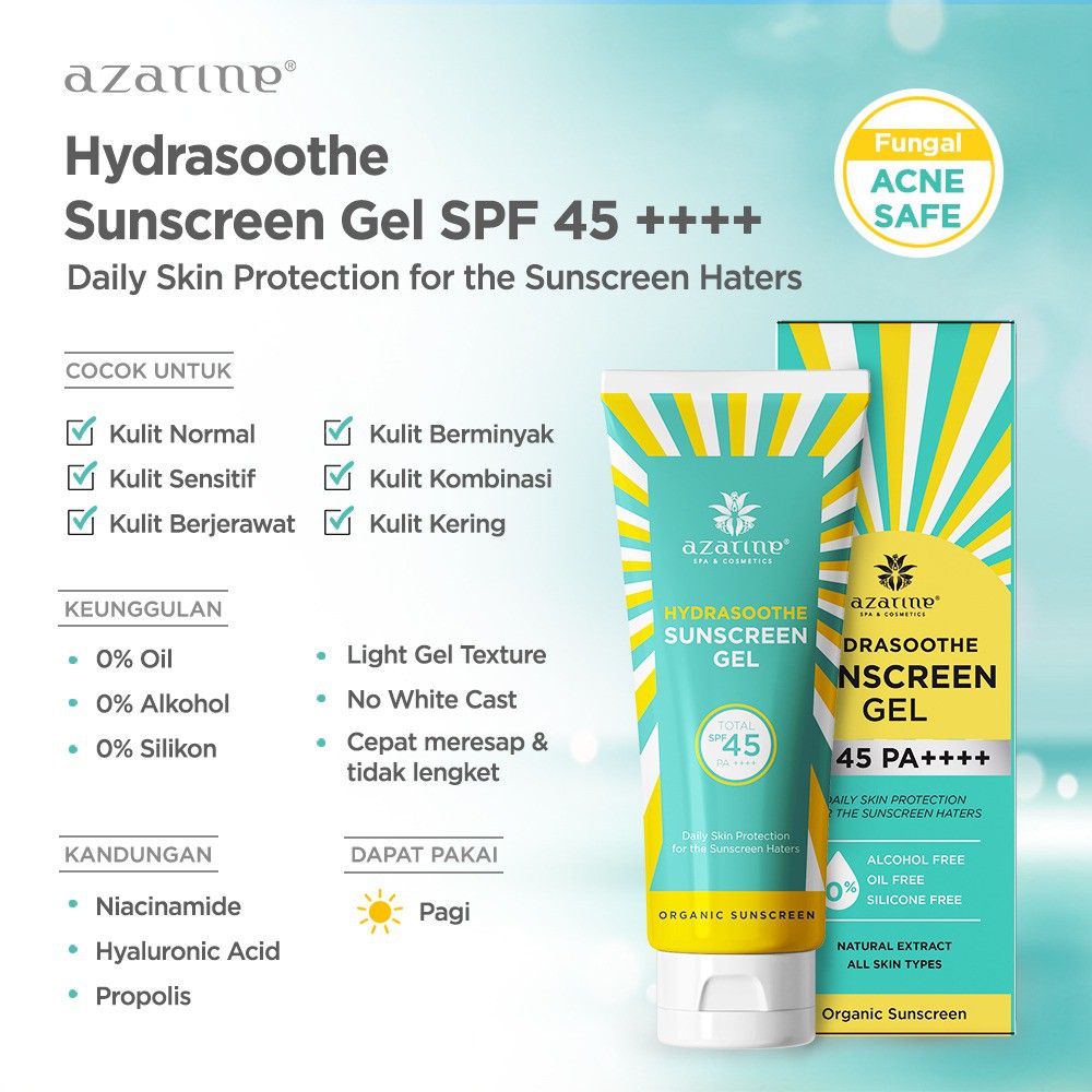 Kandungan Sunscreen Azarine Homecare24