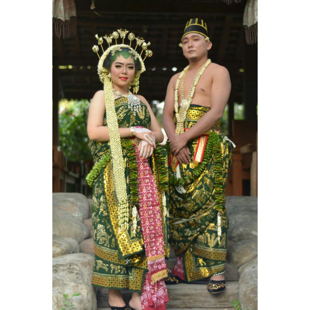 Baju Pengantin Adat Jawa Dodotan Muslim Segar Ceria