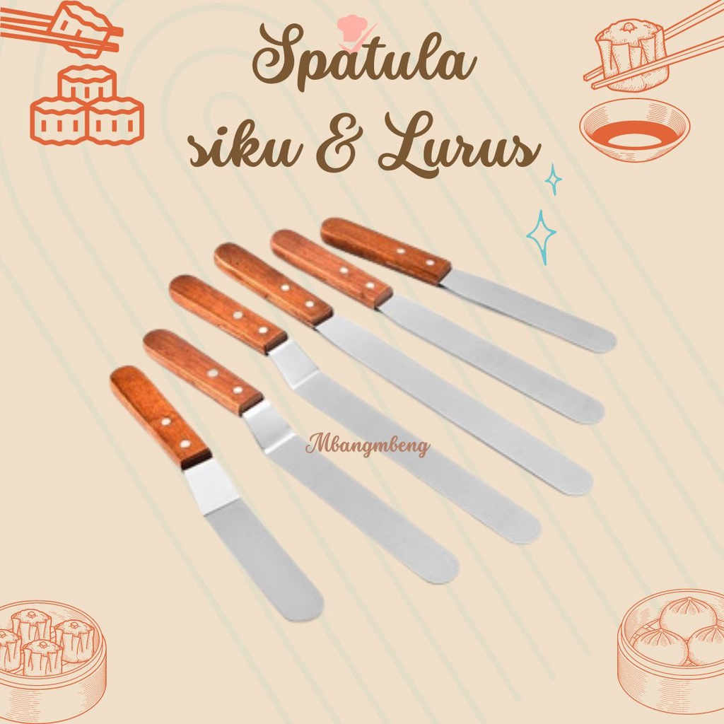 Jual spatula buttercream / spatula kue / spatula cake / spatula bengkok / spatula cream