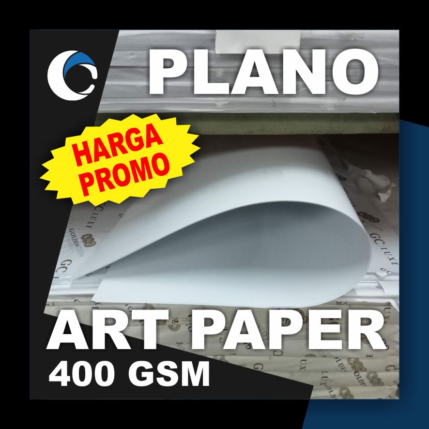 Jual KERTAS ART PAPER / ART CARTON 400 GSM Uk [ PLANO ] 79 cm X 109 cm