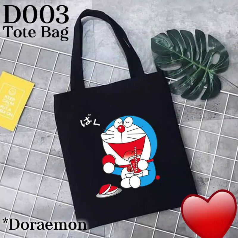 Jual Tote Bag Doraemon /Totebag doraemon/ Tas tote karakter doraemon
