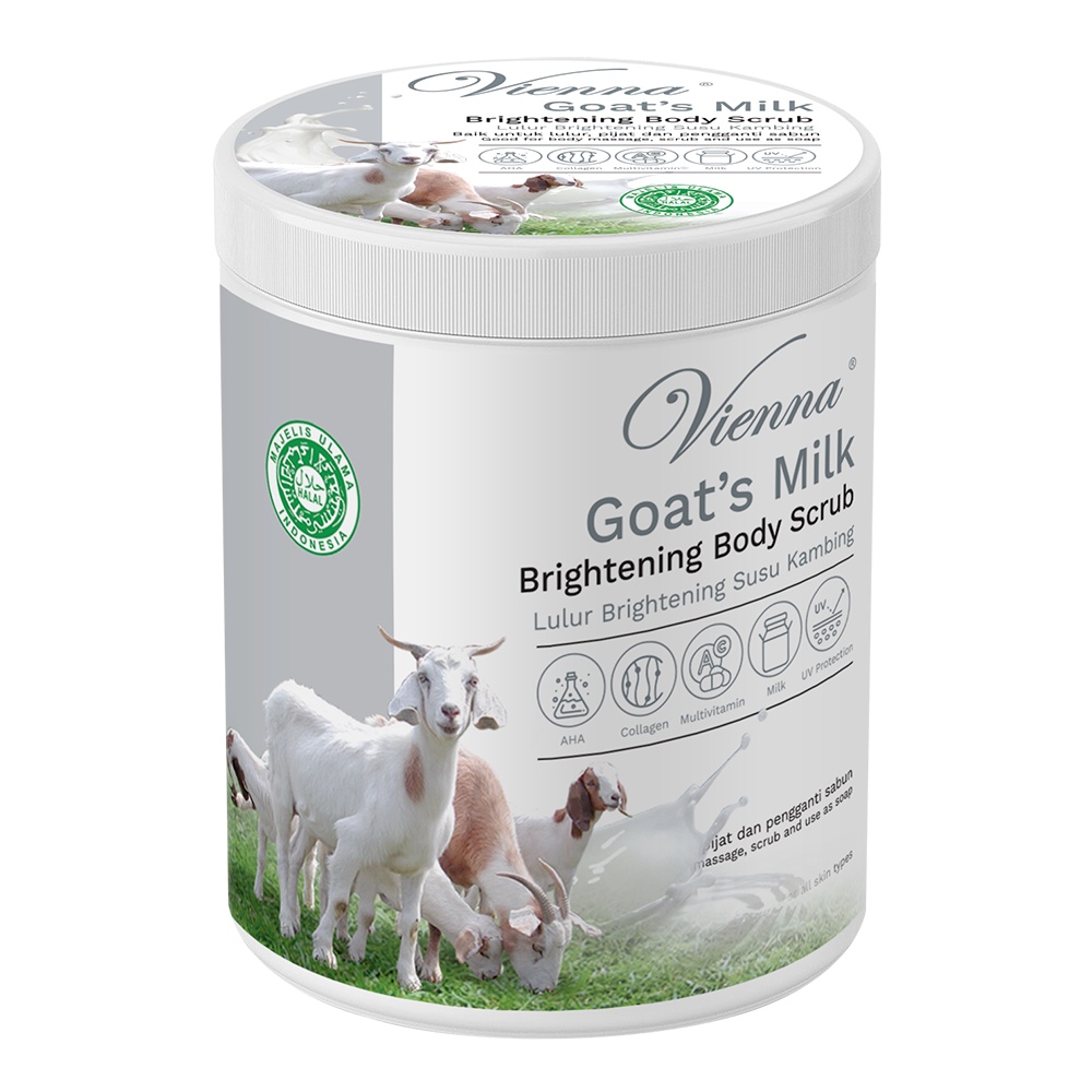 Jual VIENNA BODY SCRUB GOAT'S MILK 1KG POT Indonesia