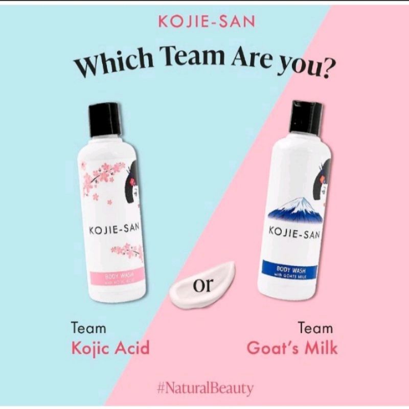 Jual KOJIE SAN BODY WASH WITH KOJIC ACID / GOAT MILK Shopee Indonesia